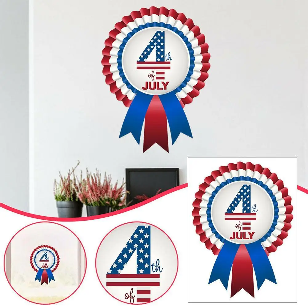 

New Independence Day Sticker Party Glass Window Decoration products Wall Utility design accessories Practical Sticker Home I1F7