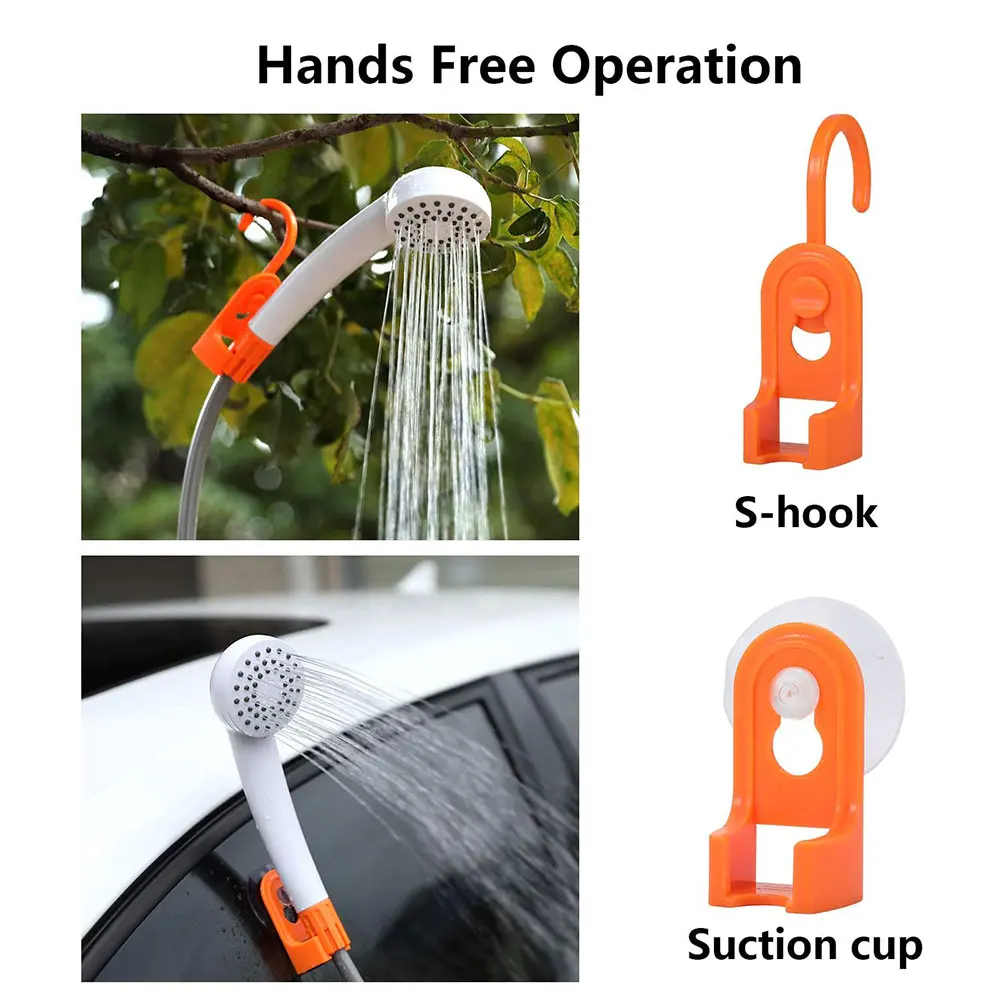 Скидка Портативная автомобильная мойка, походный душ, автомобильный душ, мощная мойка высокого давления, электрический насос для улицы, кемпинга, ...