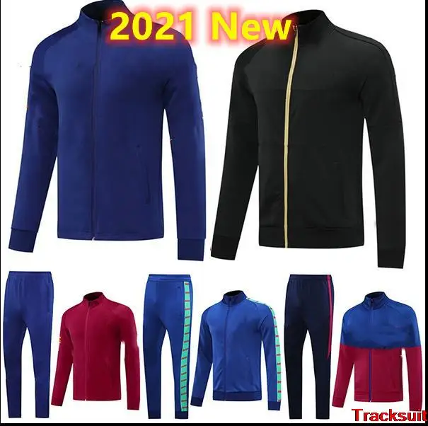 

2021-22 new Men's Soccer Sports City Sweater Jacket Coat Training Tracksuit Sets adult Survetement chandal jogging kits