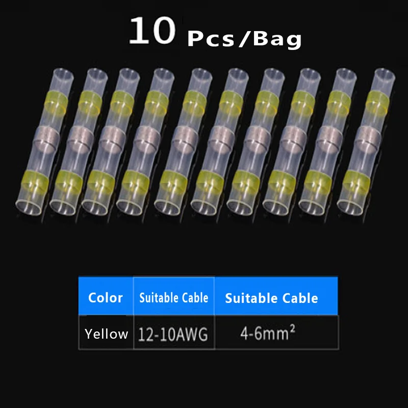 10 шт. Быстрый терм усадочная припоя рукав провода соединителя практичный