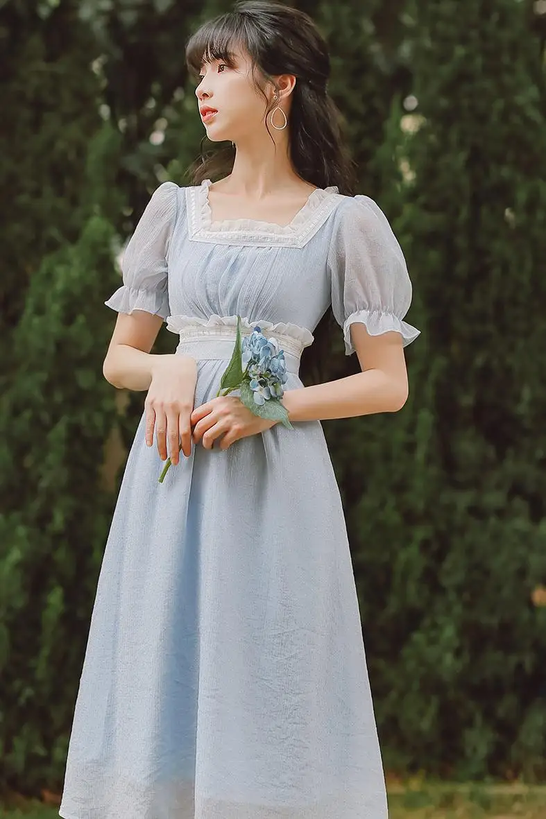 

COIGARSAM Solid Women dress New Summer High Waist Dresses 965