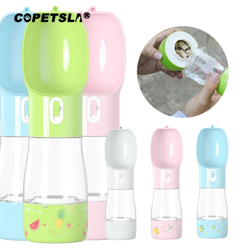

Copetsla Pet Dog Water Bottle Feeder Bowl Portable Water Food Bottle Pets Outdoor Travel Drinking Dog Bowls Water Bowl for Dogs