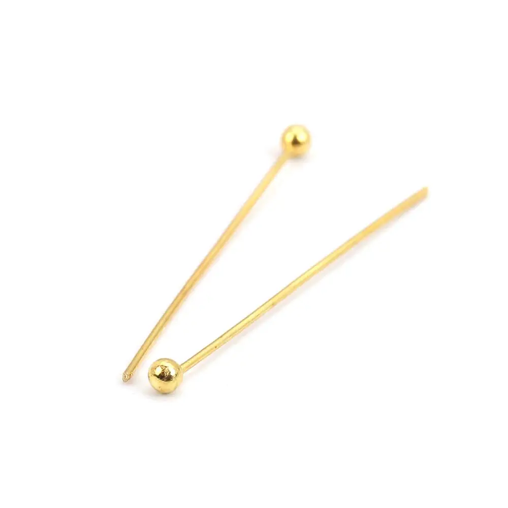 DoreenBeads 500 шт золотой цветной шарик шпильки 0 5x25 мм (24 калибра) (B03399) | Украшения и