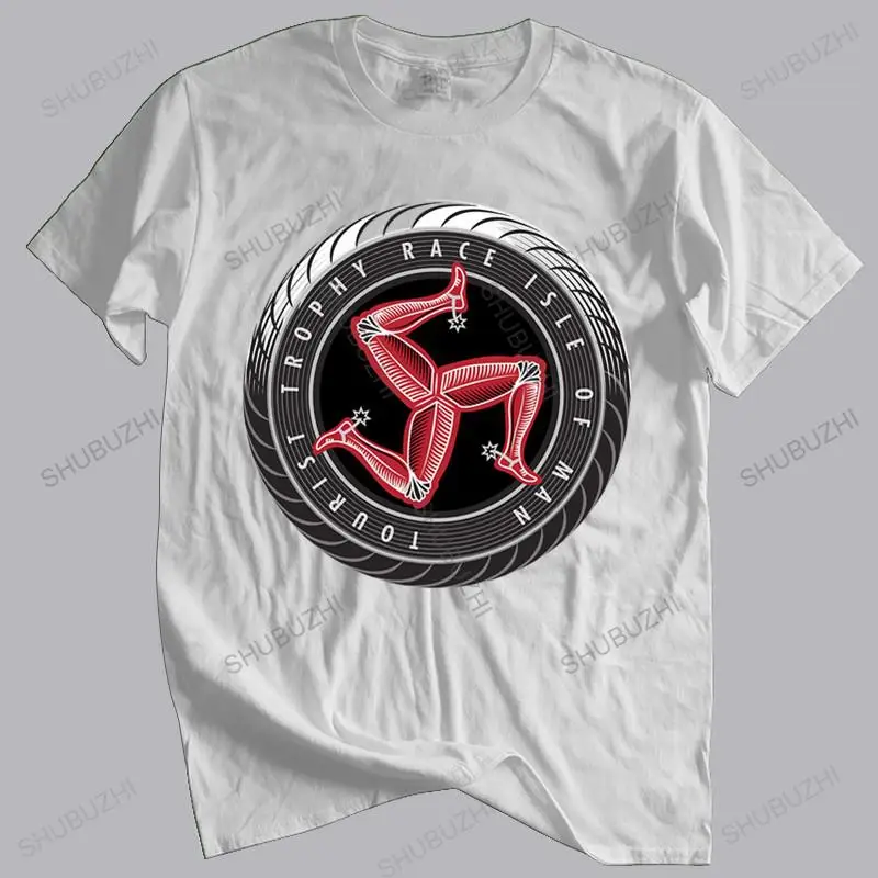 Летняя футболка бренда teeshirt TT Race с изображением острова Манн туристическая