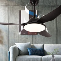 saarok ceiling fans light with remote 3 colors modern led lamp for rooms decoration