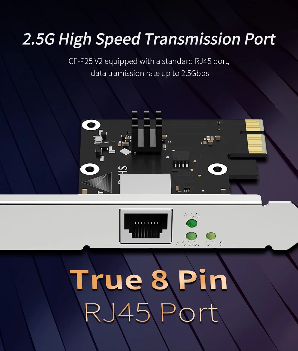 Сетевая карта PCIE для игр 2500 Мбит/с RTL8125B 100 | Компьютеры и офис
