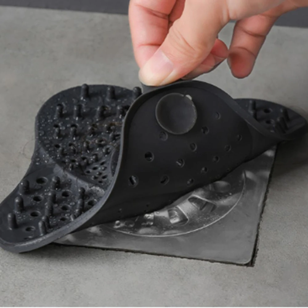 

With Suction Cup Bathroom Anti-Blocking Floor Drain Drainage Anti-Hair Filter Strainer For Bathroom Kitchen And Bathtub Drainage