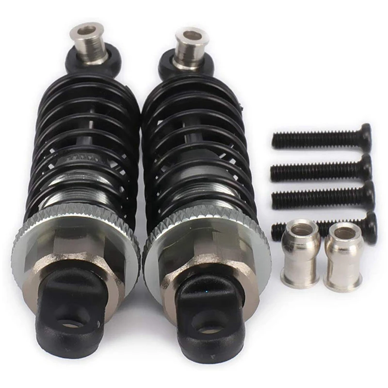 

4Pcs Shock Absorber Assembled Damper with Metal Wheel Rim with Rubber Tire Tyre,for Wltoys A959 A969 A979 RC Car Parts