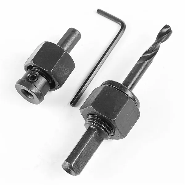 

11 in 1 19-64mm Hole Saw Set Mandrels Hex Wrench Drill Bit Carbon Steel Saw Wood Metal Cutting Tool