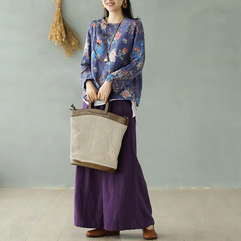 2020 Spring Pants Women Elastic Waist Loose Large size All-match Trousers Ladies New pocket Casual | Женская одежда