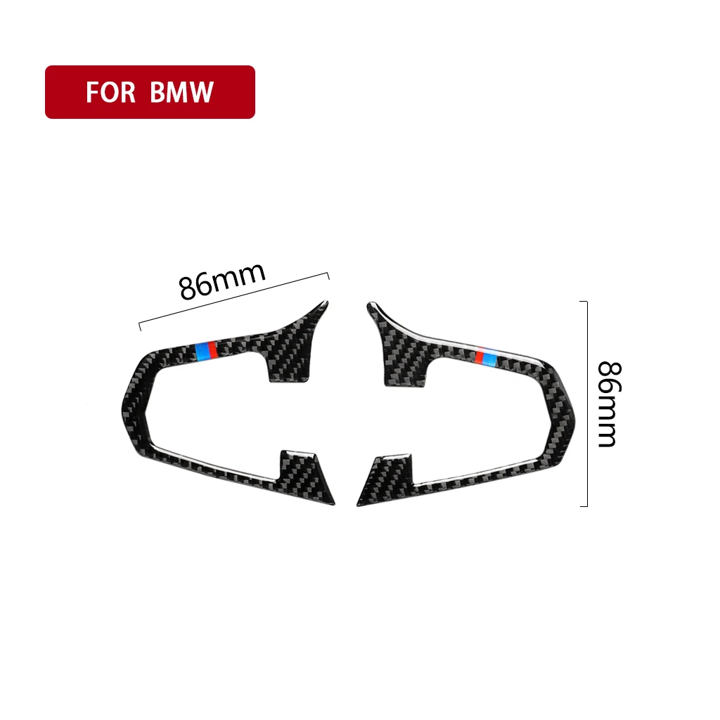

Real Carbon Fiber Sticker Decal Type A Steering Wheel Button Frame Trim for BMW 5 Series G30 G38 X3 X4 G01 G08 2018-19 Accessory