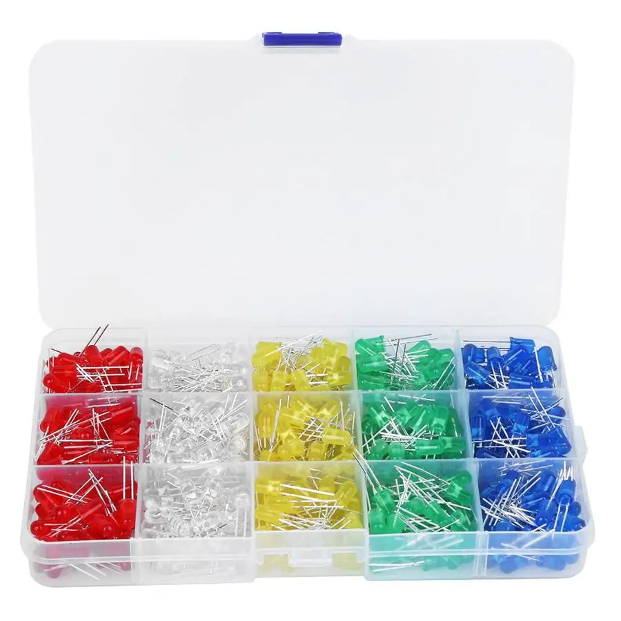 500 шт. светодиодная лампа антикоррозийный пластик 5 мм