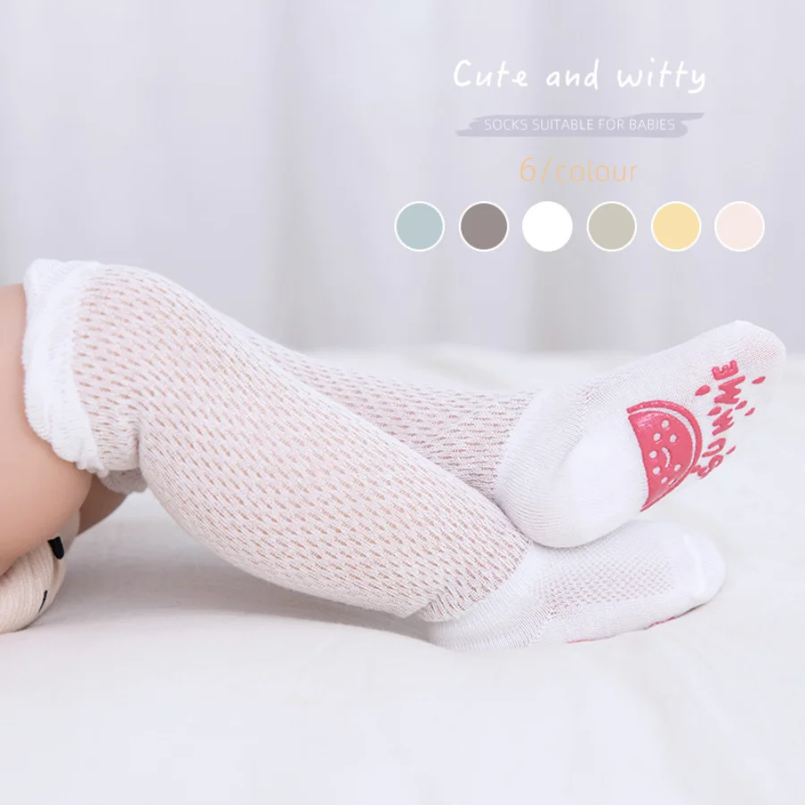 

2021 Trendy Toddler Socks Newborn Accessories Infant Mesh Socks Baby Stuff Knee High Socks Girls Calcetines Bebe Recien Nacido