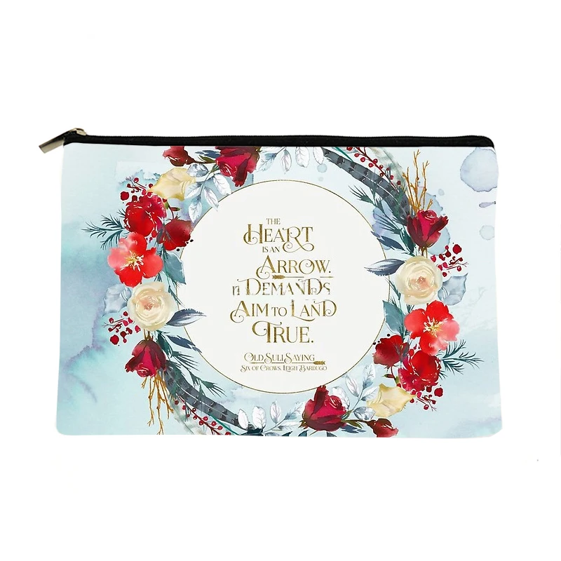 Women Six of Crows Quote Printed Make up bag Fashion Women Cosmetics Organizer Bag for Travel Colorful Storage Bag for Lady Bag six of crows