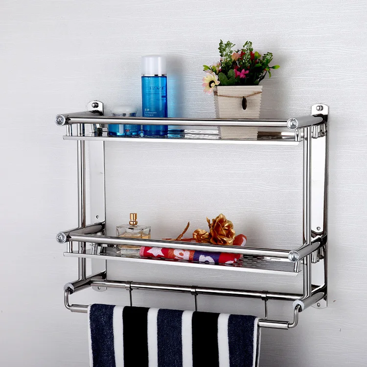 towel rack punch free shower holder bathroom accessories folding wall organizer hook hanger matte black aluminum storage shelf free global shipping