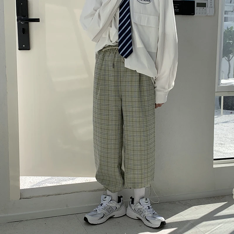 Разборные 2020 клетчатые брюки женские уличные свободные Дамские Брюки