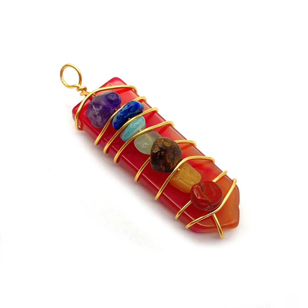 1 _ натуральный камень зеркальная семь чакр исцеляющая Подвеска для самодельных