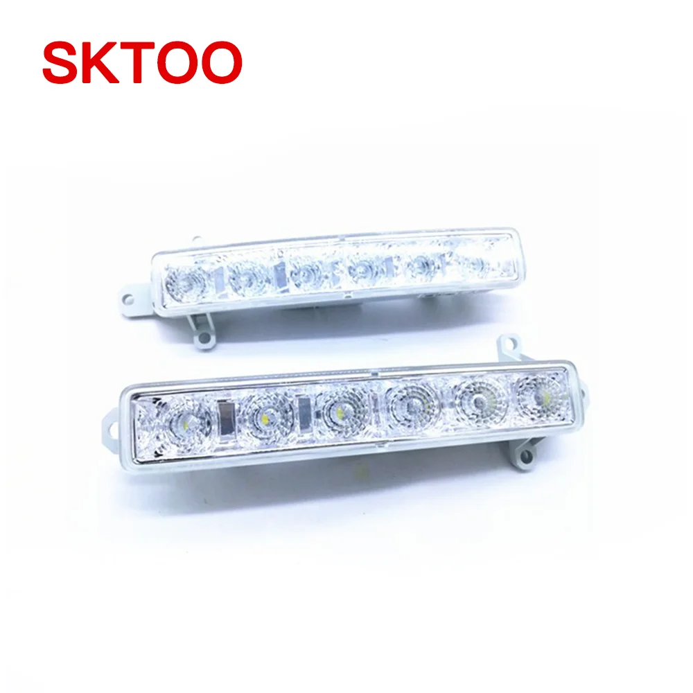 

2x Car 6LED Daytime Running Light DRL Lamp Clear Lens 9677409380 9802795580 PG2044330 For Citroen C1 06-17 C3 15-19