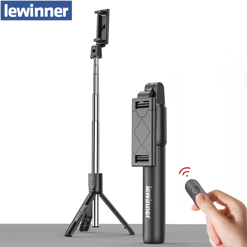 Беспроводная селфи-палка Lewinner all in 1 с Bluetooth универсальный раздвижной мини-штатив