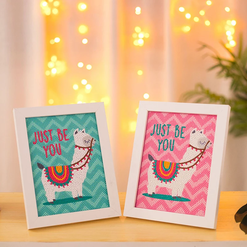 

DIY Painting Diamond Shine Sticker Handmade Arts Crafts Home Wall Decor for Children Kids LC