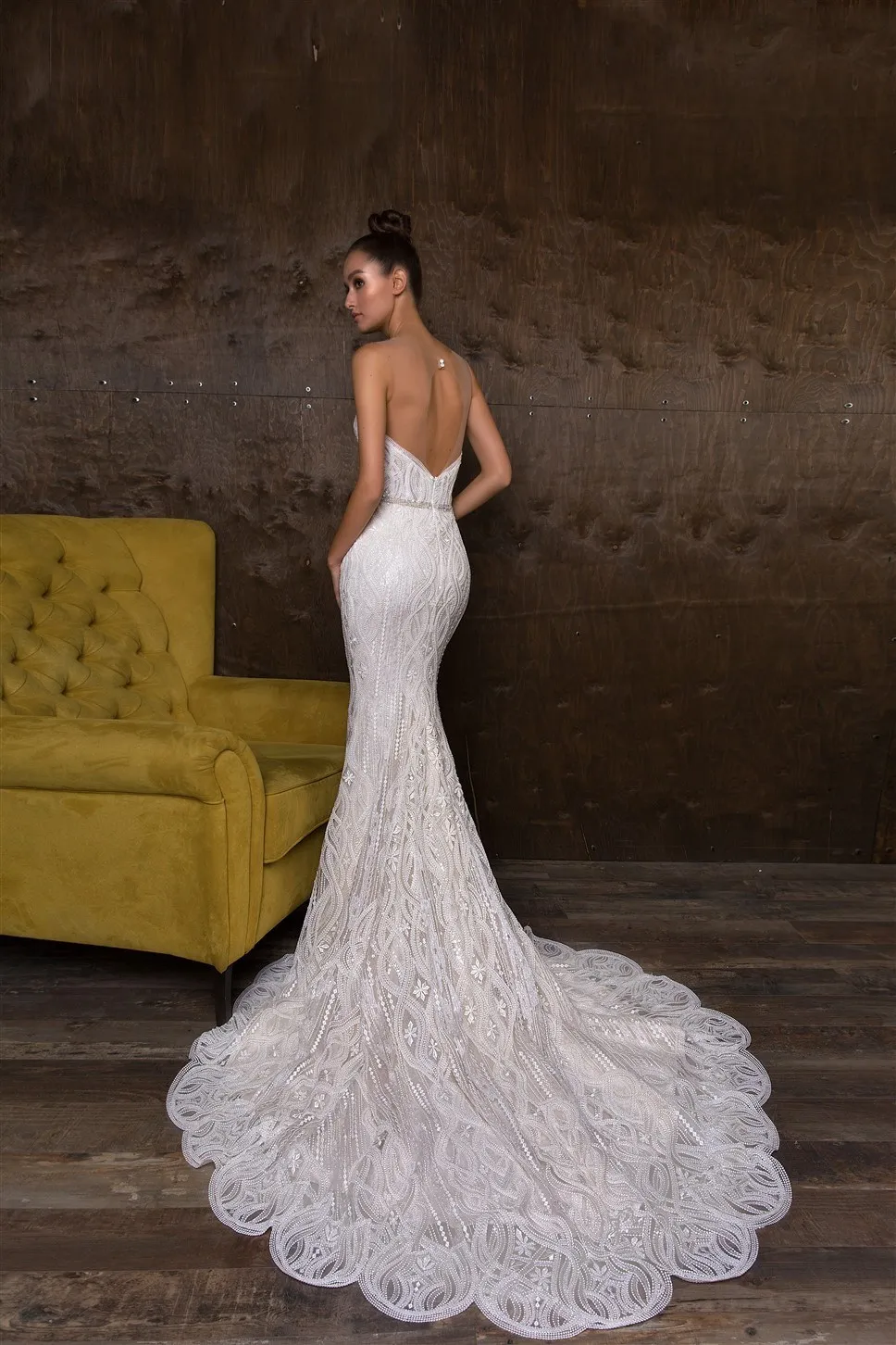 

Eslieb Free Shipping High-end Custom made Mermaid wedding dresses Sweetheart wedding dress 2019 HA077