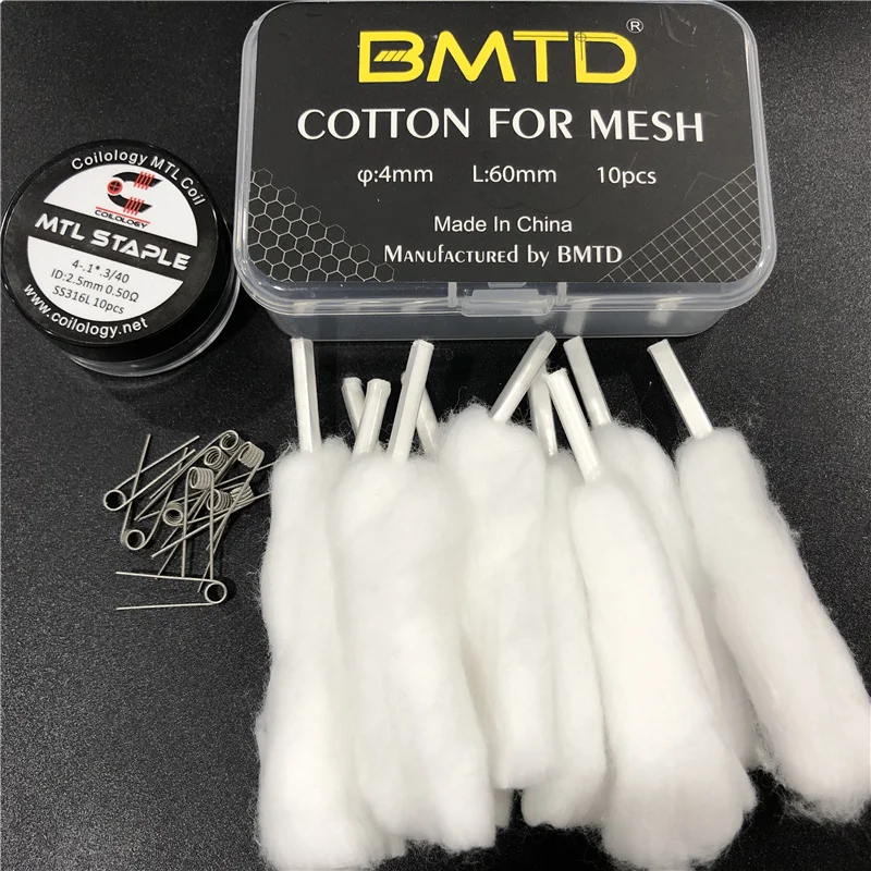 

10-60 pcs Atomizer Wick Wire Coil Electronic Cigarette Rda RDTA Premade Coil A1 SS316L Pre Coiled Resistance Heating Wire Coili