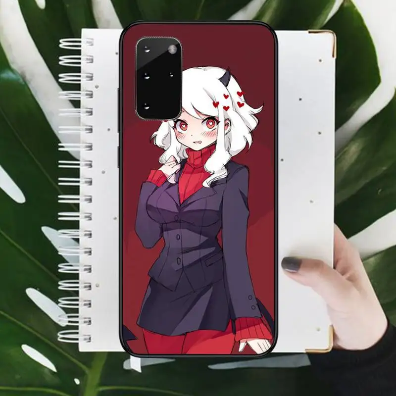 

helltaker cute cartoon girl Phone Case For Samsung galaxy S 9 10 20 A 10 21 30 31 40 50 51 71 s note 20 j 4 2018 plus