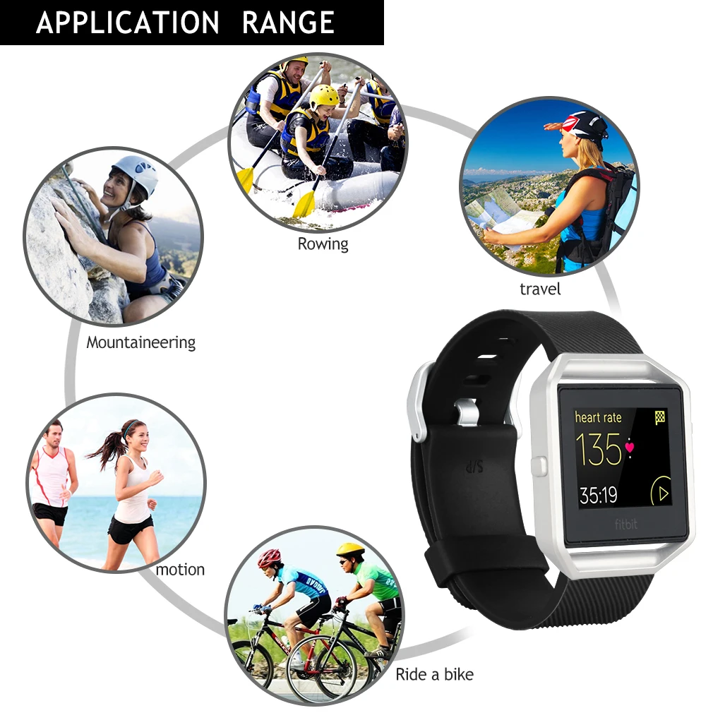 Классический мягкий силиконовый регулируемый сменный спортивный ремешок для