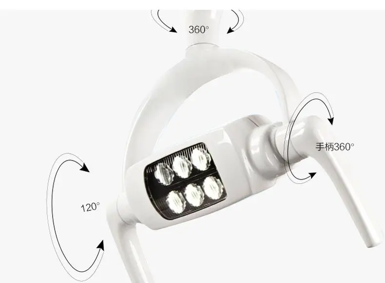 

Dental lamp Six-bead Induction LED Oral induction Operation light for Dental Unit Chair 2020 Good Quality