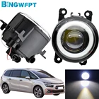 Противотуманные фары Angel Eye DRL 12 В в сборе для Citroen C4 купе, хэтчбек Picasso 2004-2015 BINGWFPT Car H11, светодиодный ные противотуманные фары
