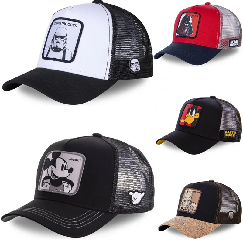 Хлопковая бейсболка с рисунком Микки из мультфильма Звездные войны|Мужские