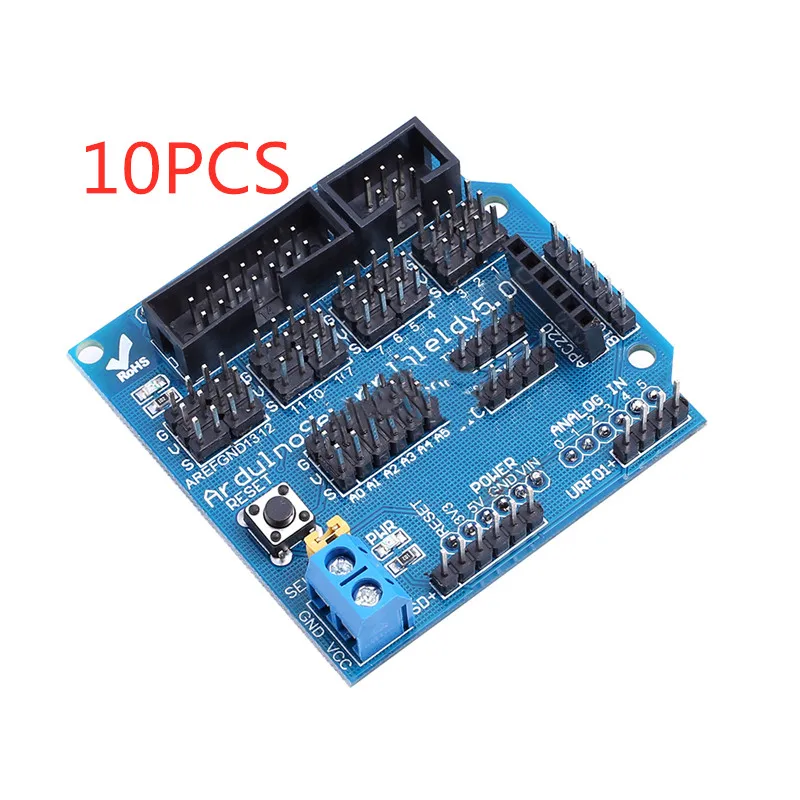 10 шт. плата расширения датчика V5.0 UNO MEGA R3 V5 Для Arduino электронные строительные блоки