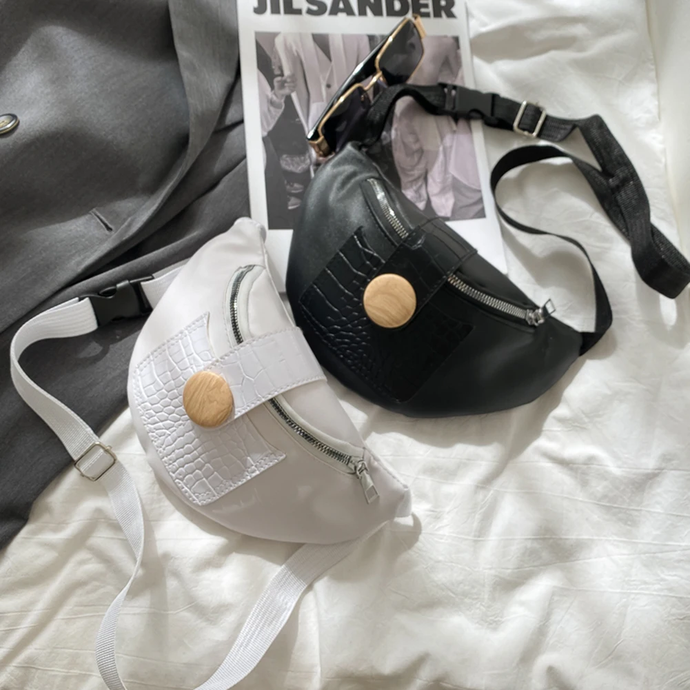 

Portable Zip Waist Fanny Pack Chest Money Purses Women Alligator Pattern Outdoor for Shopping Daily Women