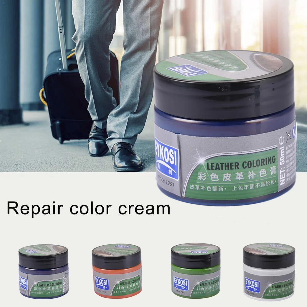 New Car Leather Recoloring Balm Renew Restore Repair Color To Faded Scratched Leather For Home Couches Car Leather Seats