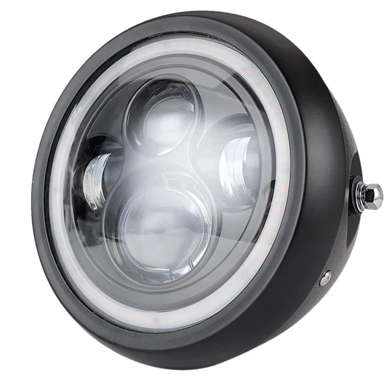 

Светодиодные фары 7,5 дюйма для мотоцикла, круглые фары для мотоцикла с галогенным поворотным сигналом для Honda Chopper