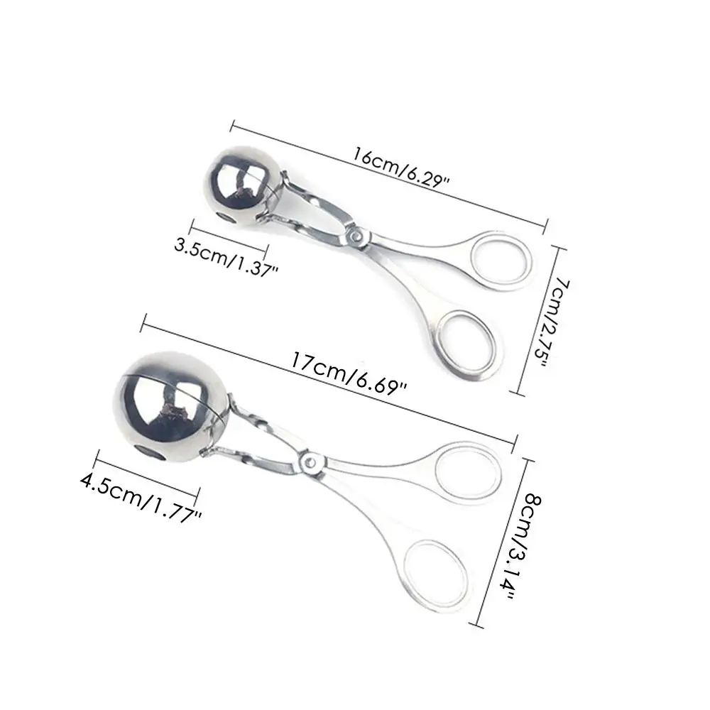 2 шт./компл. форма из нержавеющей стали для фрикаделек совок мячей рыба мясо