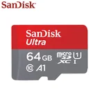 Карта памяти SanDisk Ultra Microsd UHS-I, 64 ГБ, SDXC 32 ГБ, SDHC A1, класс 10, Max 98 МБс., Trans Flash, Micro SD карта