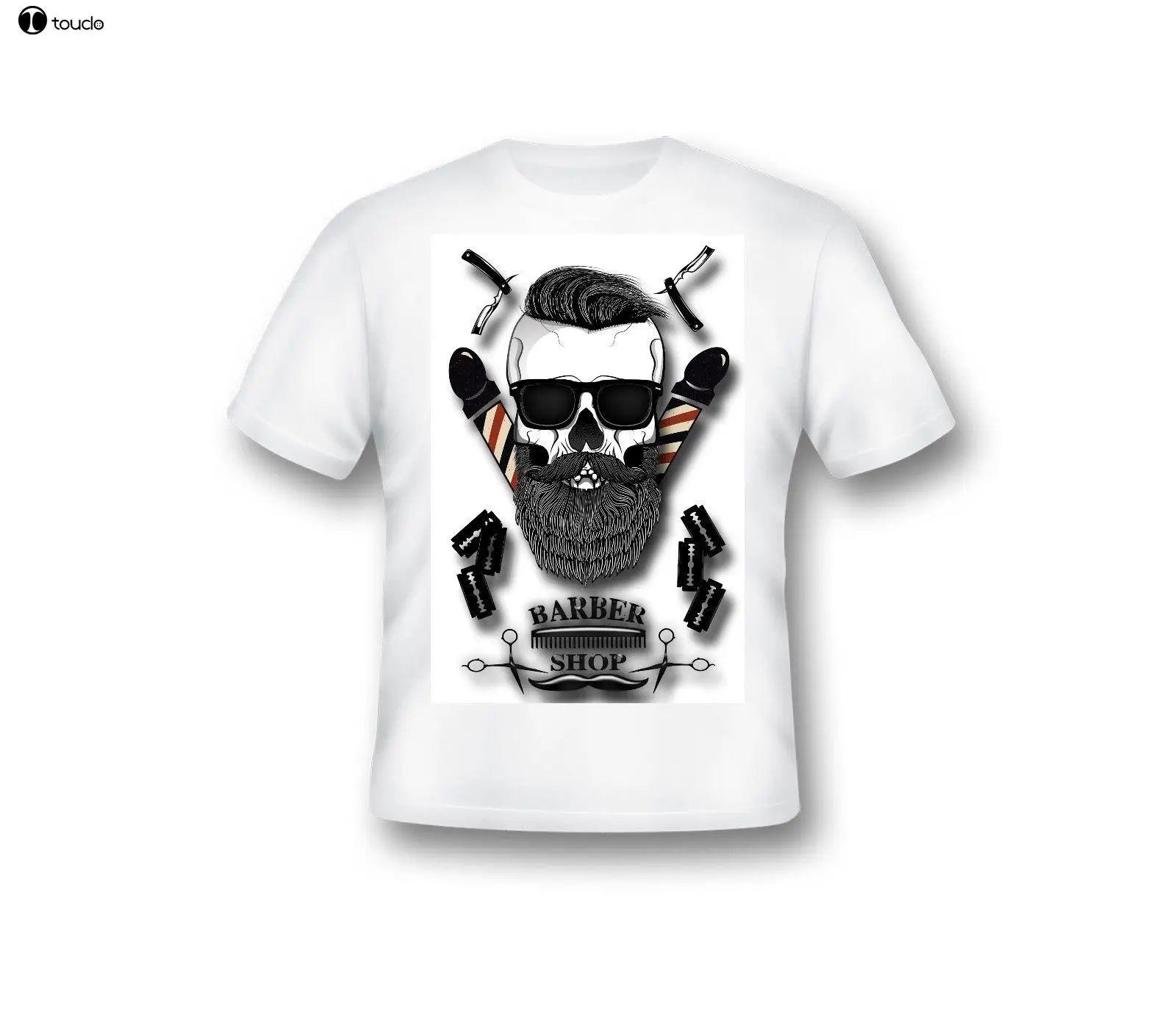 

Mens T Shirts Fashion Barber Shop T Shirt, Modern Barber Shop T Shirt, Men'S, Barber Wear, 62 100% Cotton Short Tee Shirts