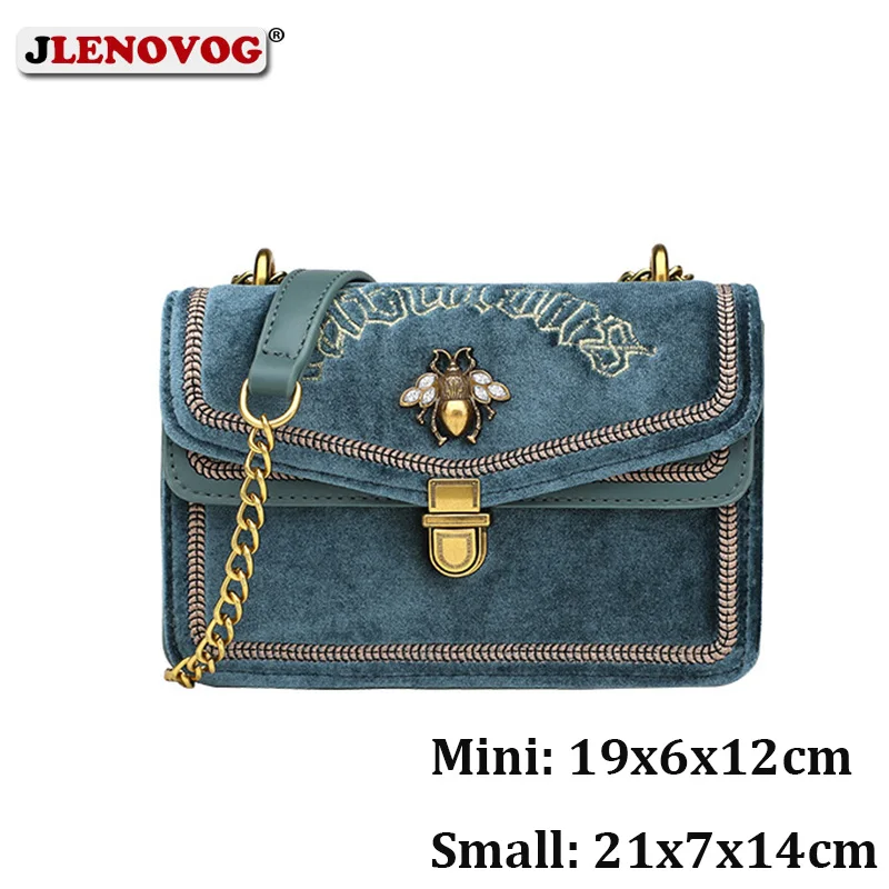 Черная синяя зеленая Роскошная вышитая бархатная сумка для женщин брендовые