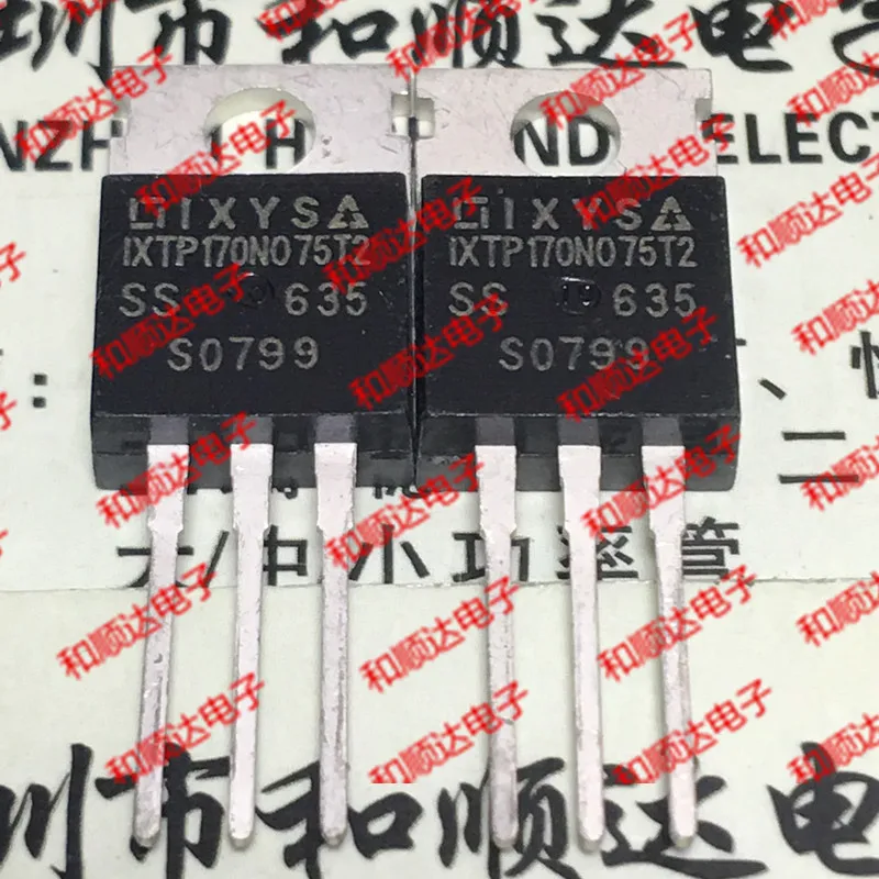 

10 шт./лот IXTP170N075T2 новый оригинальный запас TO-220 75V 170A