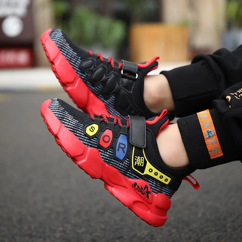 

Детская спортивная обувь Fanishon для мальчиков и девочек, повседневные кроссовки для бега на осень