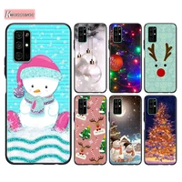 black cover new year gifts christmas for huawei honor 30 20s pro 10i 9c 9a 9s 9x 8x 10 9 lite 8 8a 7a pro lite phone case