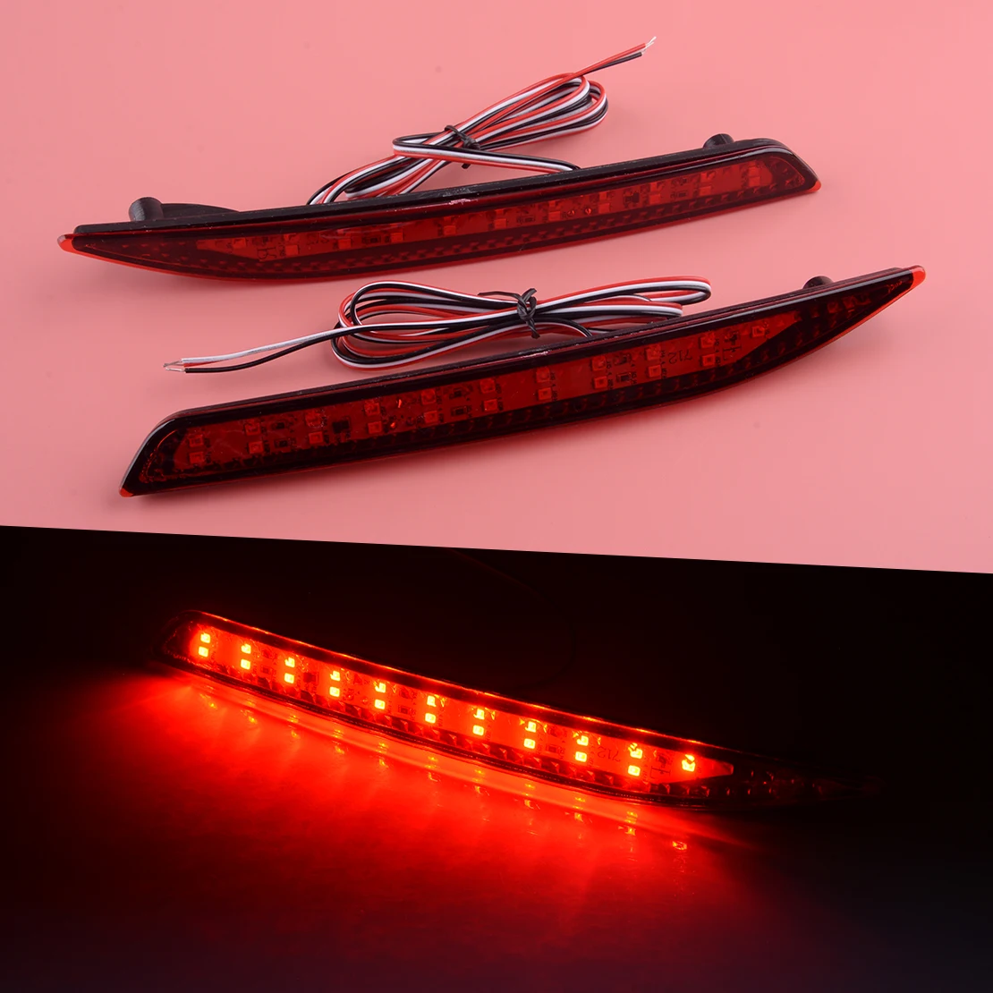 

1 пара светодиодный задний бампер стоп светильник задний фонарь подходит для Honda Accord 9th 2014 2015