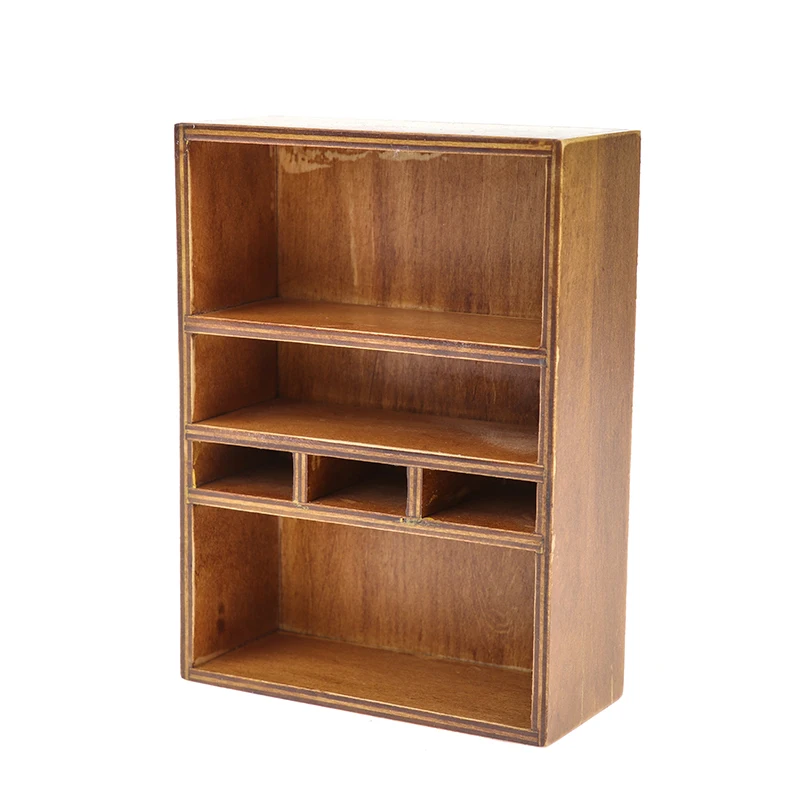 

1:12 Dollhouse Miniature Chinese Vintage Wooden Cupboard Lockers Storage Cabinet Lockers Kitchen Furniture Toys