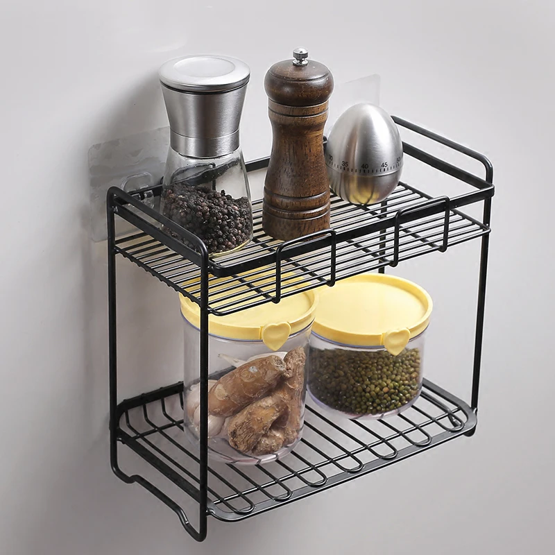 

Креативная полка из кованого железа для ванной комнаты, полка с бесплатным отверстием для стен, ванной, туалета, пола, раковины, стеллаж для ...