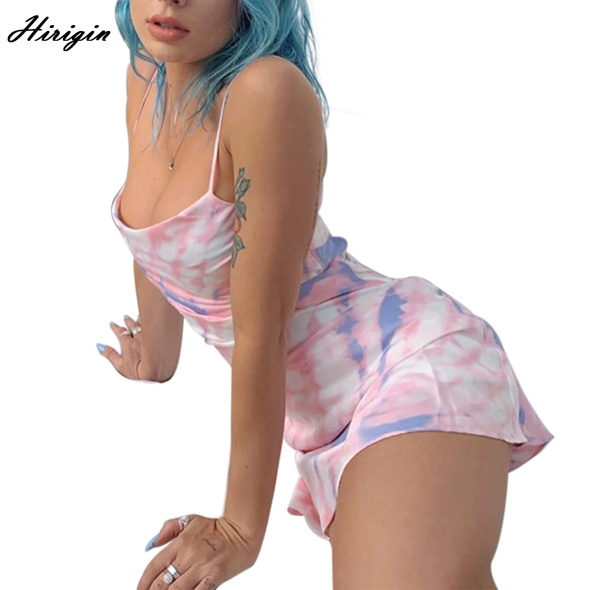 Женское сексуальное платье на бретельках с низким вырезом без рукавов женское