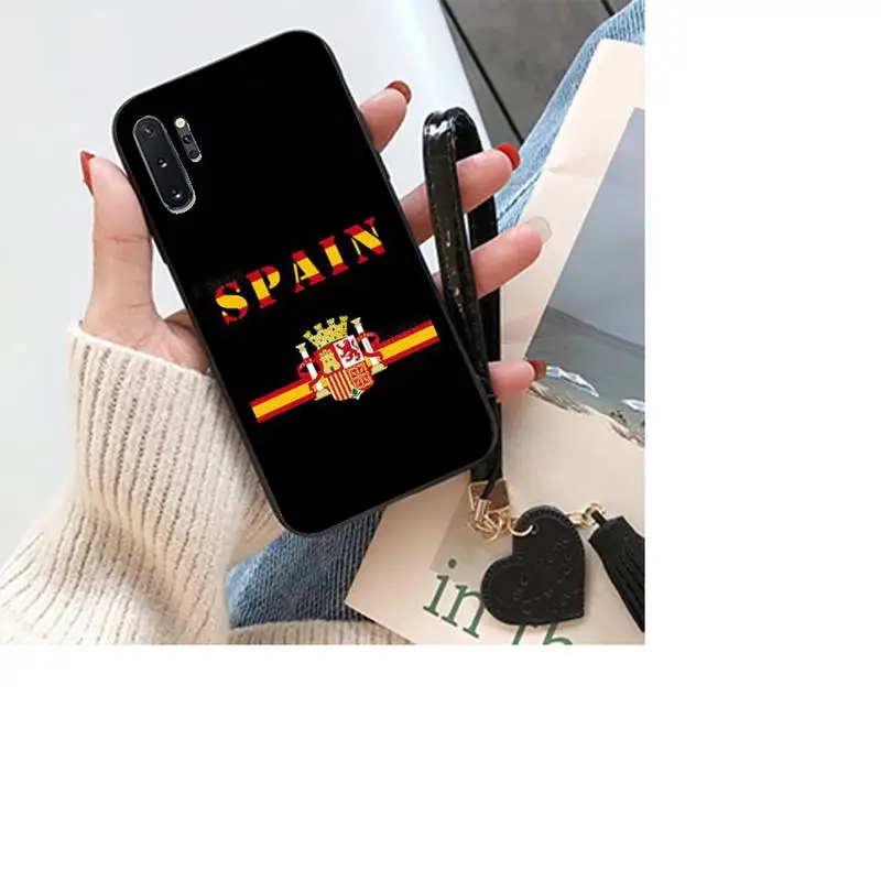 

Spanish Flag-compatible Phone Case For Samsung S8 9 10 20 Plus Note 9 10 10plus 20 20ultra M21 30