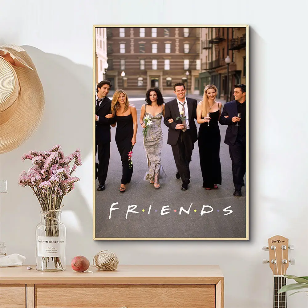 Оригинальная матерчатая постер из шелковой ткани Гостиная Плакаты ТВ Шоу друзья