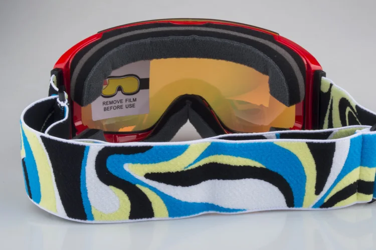 Лыжные очки зимние снежные спортивные сноубордические с анти противотуманной