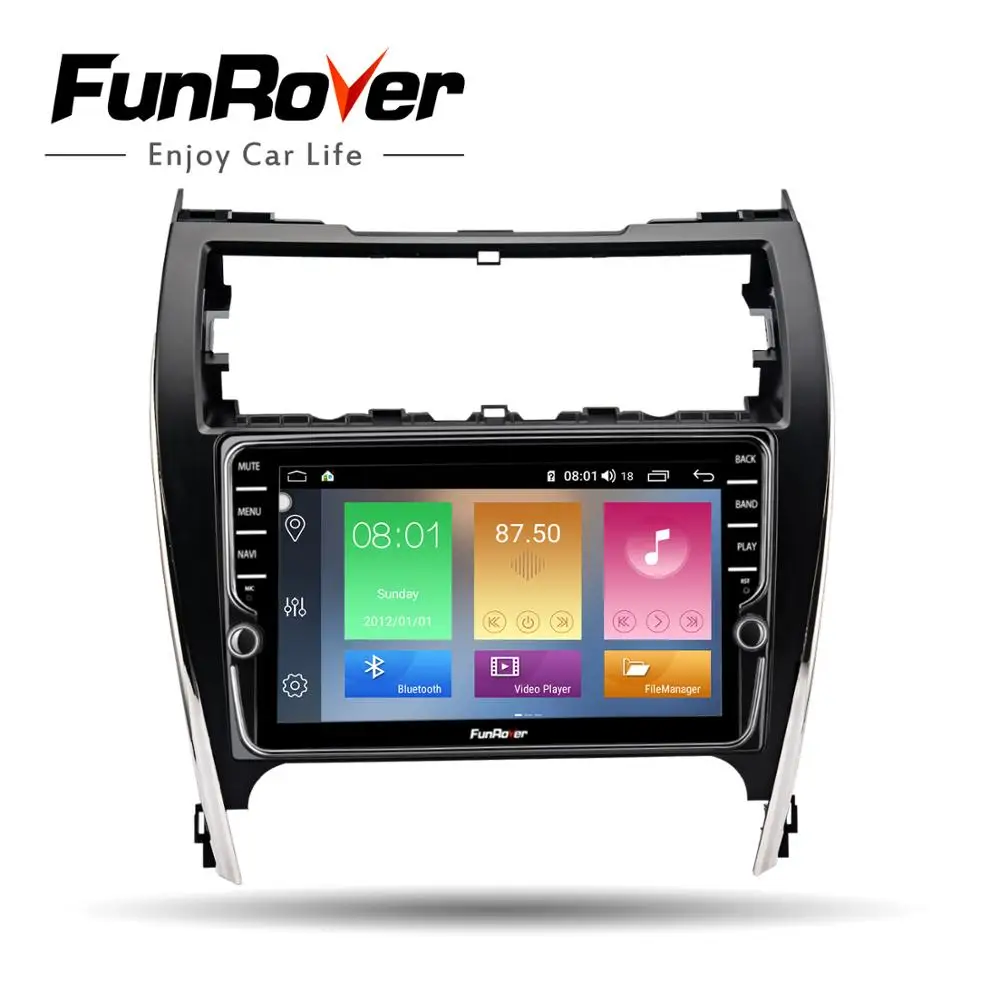 Funrover Android 9 0 2 din gps dvd для Toyota Camry V50 US версия 2012 - 2014 Автомобильный Радио Мультимедиа